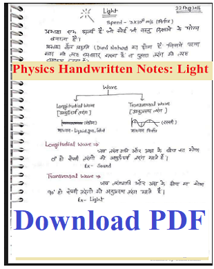 Physics Handwritten Notes in Hindi | by Handwrittennotes.in