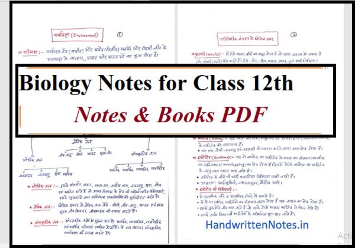 Rbse Class 12 Chemistry Notes In Hindi / Chemistry Notes ...