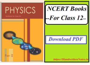 NCERT Books for Class 12 Physics in English Part 2