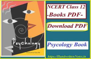 NCERT Class 12 Psycology in English