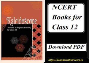 NCERT English books for class 12