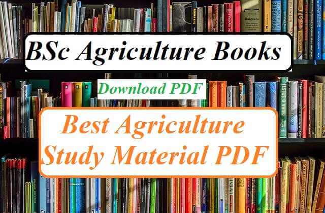 BSc Agriculture Books and Notes for All Semester Download PDF