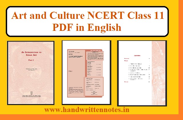 Art and Culture NCERT Class 11 PDF in English Best Book