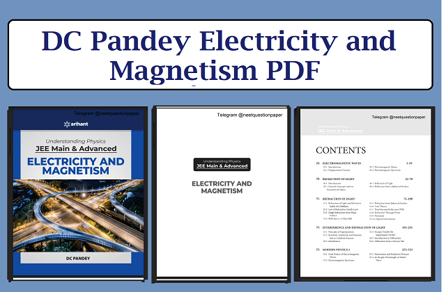 DC Pandey Electricity and Magnetism PDF