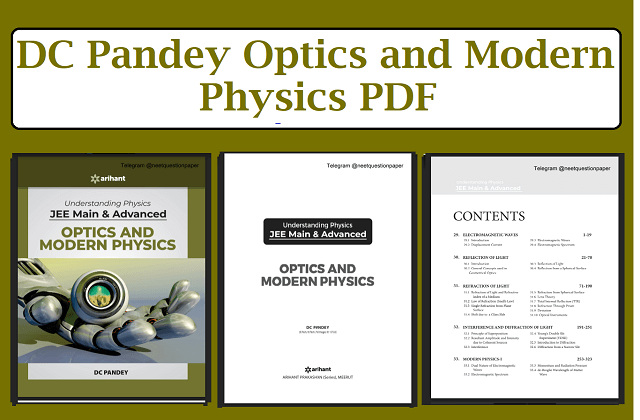 DC Pandey Optics and Modern Physics PDF