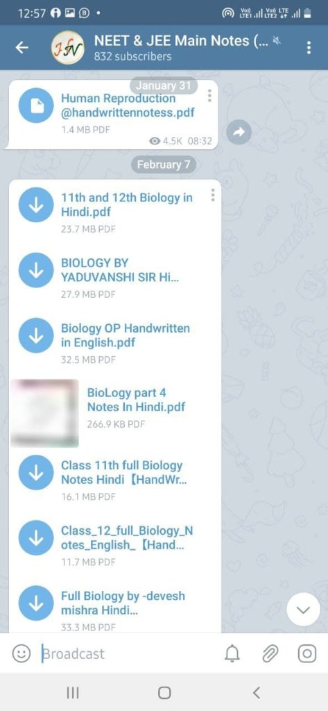 Best Telegram Channel For NEET and JEE Exam Preparation 3