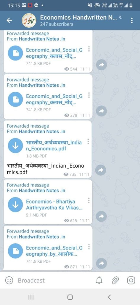 Best Telegram Channel for Economics Study Notes 1