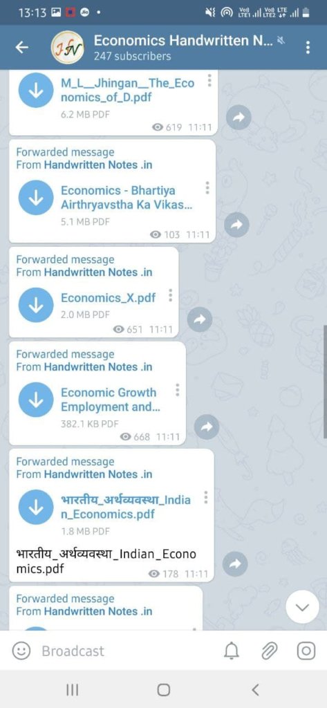Best Telegram Channel for Economics Study Notes 2