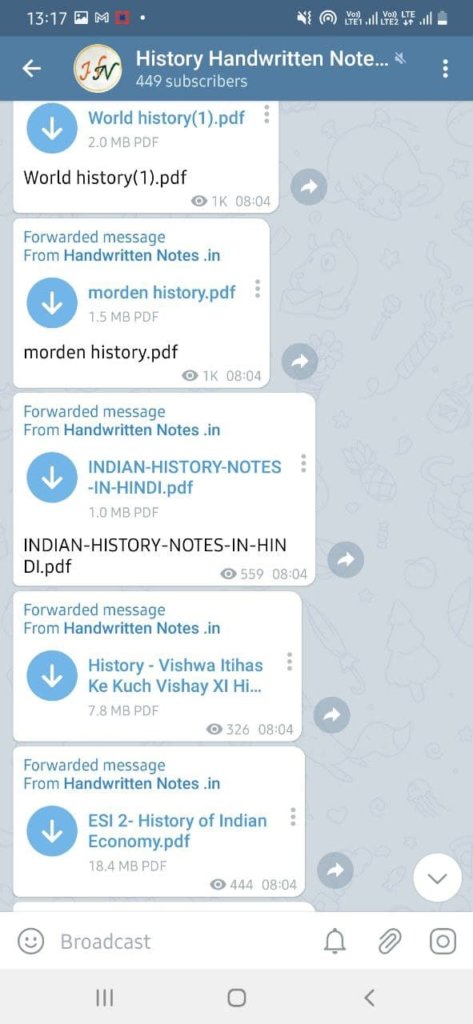 Best Telegram Channel for History Study Notes 3