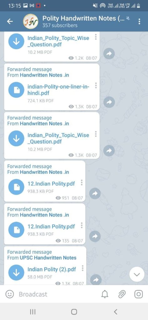 Best Telegram Channel for Polity Study Notes 2
