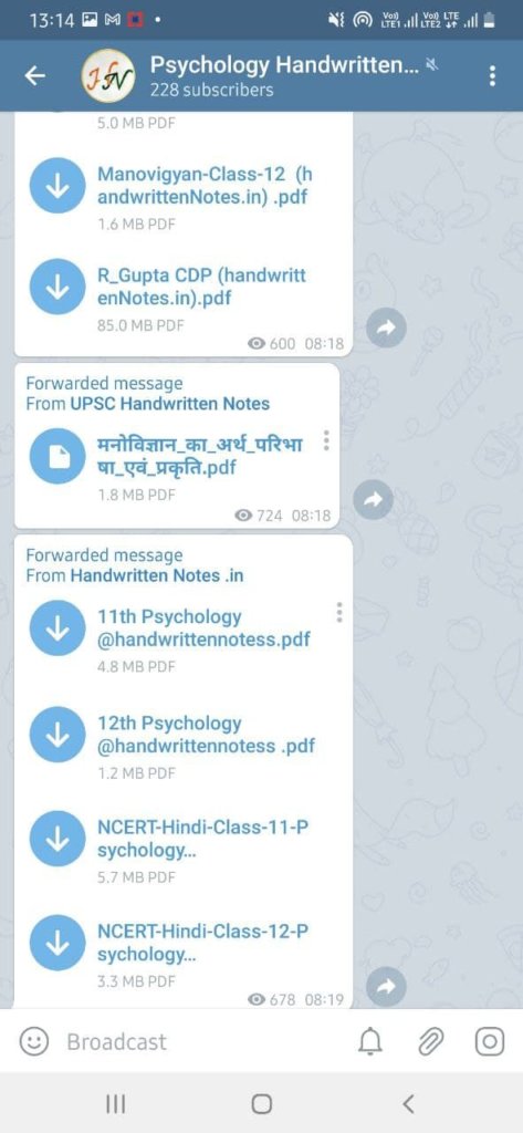 Best Telegram Channel for Psychology Study Notes 3