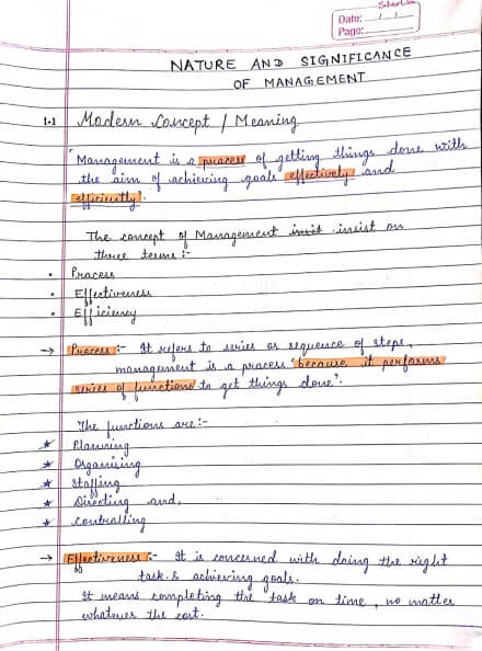 Business Studies Class 12 Handwritten Notes PDF by Prachi Shankar: Chapter 2