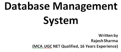 Database Management System | Relational Database Management System | Computer Notes