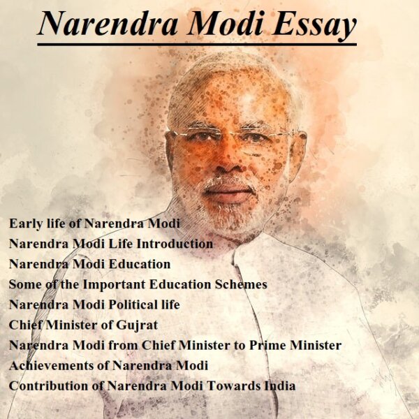 narendra modi essay in english 1000 words